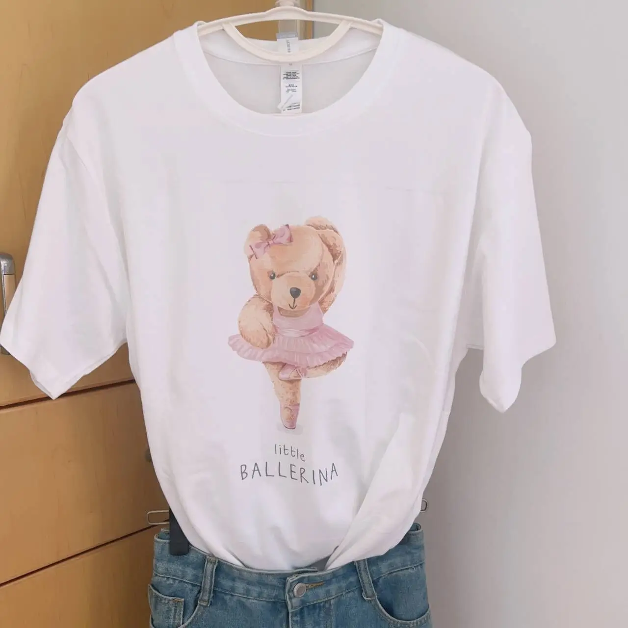 

Ballet Bear Print Summer Funny T shirt For Women T Shirt Fashion tshirt women tops tees short sleeve Women t-shirt