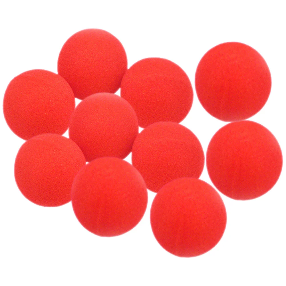 10 Pcs Street Performance Sponge Ball Props 45cm Balls (10 Pieces Pack) Sponges Tricks Supplies Red Game Accessories