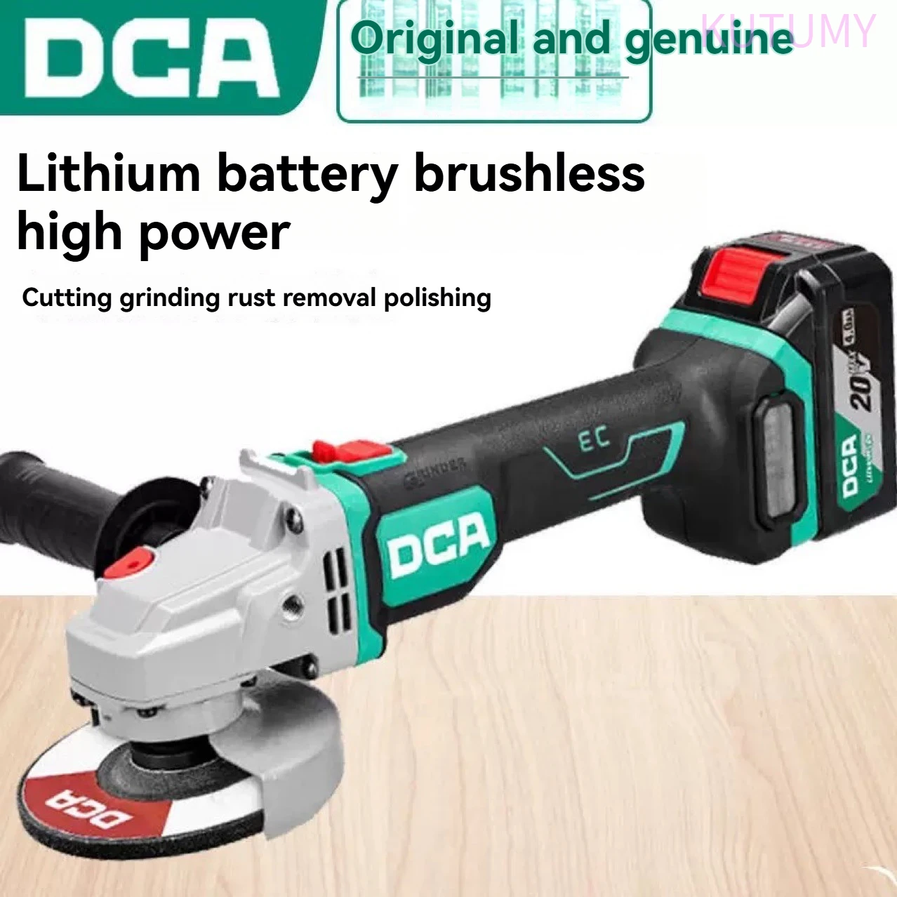 680W Brushless Cordless Angle Grinder, Battery-Powered Cut-Off Tool for Grinding, Polishing & Metal Cutting