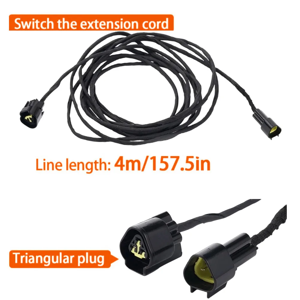 4 meter 12 V/24 V Diesel Verwarming Kabel Adapter 2kw 5kw 8kw Heater Lcd-scherm Uitbreiding Verlengkabel Auto Accessoires Zwart