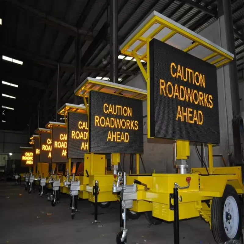 IP65 Solar-LED-VMS-Anzeigetafel für Außenwerbung mit Anhänger