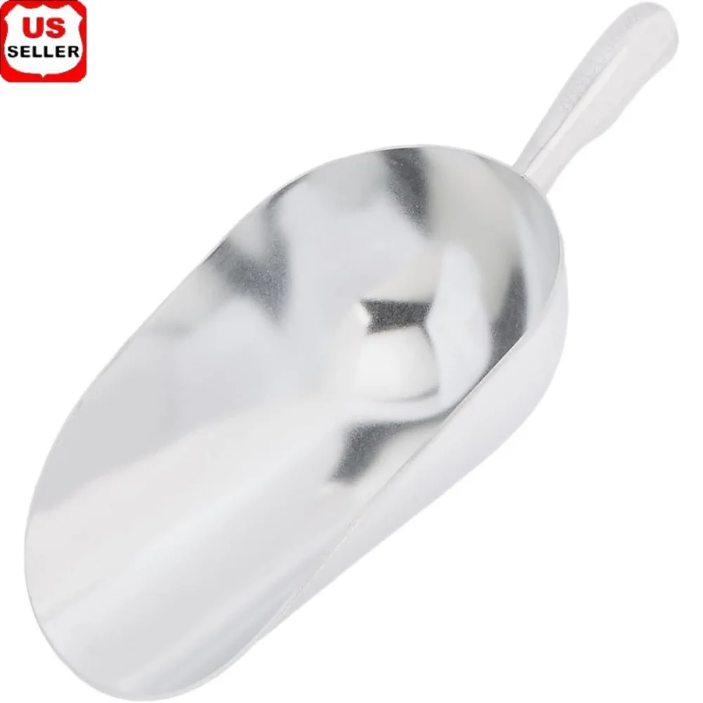 

Aluminum Utility Scoop 38oz Medium Durable Reliable Kitchen Tool Dishwasher Safe Lightweight Easy Clean Aluminum Material