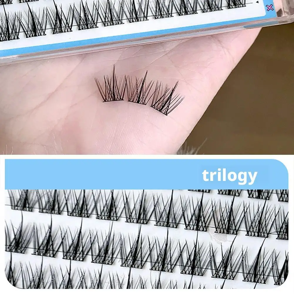 무접착 한국 스타일 가짜 속눈썹 스파이스 걸 아이 메이크업 내추럴 소프트 해바라기 속눈썹 DIY 풍성한 속눈썹 연장 메이크업