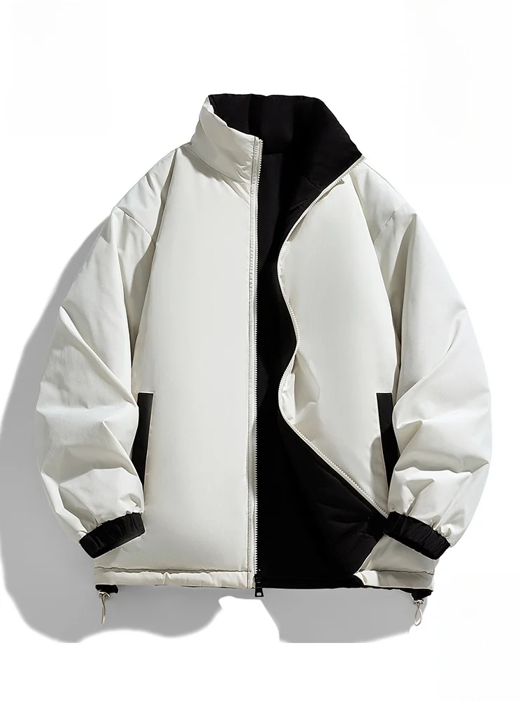 

Мужская зимняя куртка Paul Frank из утолщенного хлопка, двусторонняя, повседневная, свободного кроя, с воротником-стойкой, на молнии, с животным принтом