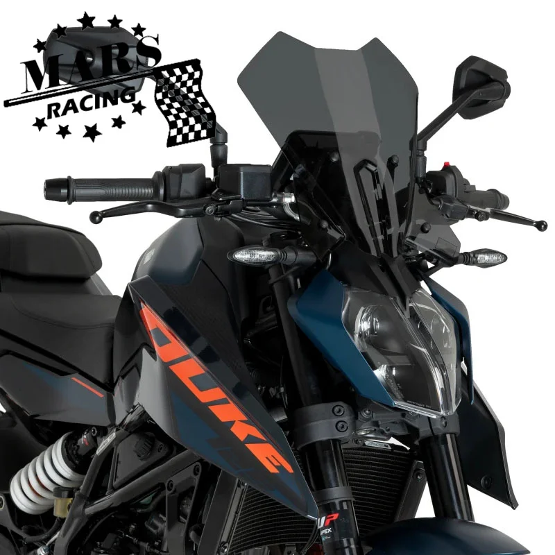 

For new DUKE390 390DUKE 2024 2025+ Motorcycle Headlight Protector Screen Protective Cover Guard Headlamp Shield Long windshield
