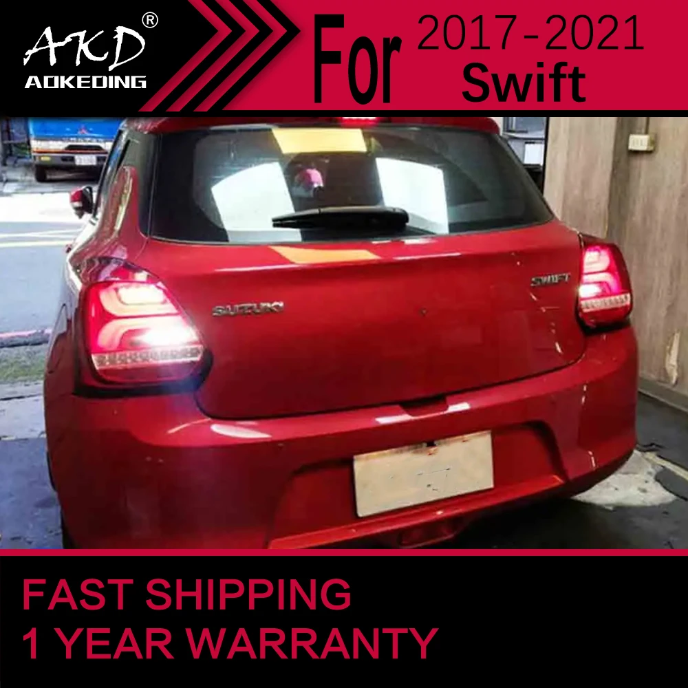 

Car Styling Tail Lamp for Suzuki Swift Tail Lights 2017-2021 Swift LED Tail Light LED Dynamic Turn Signal Brake Reverse Auto
