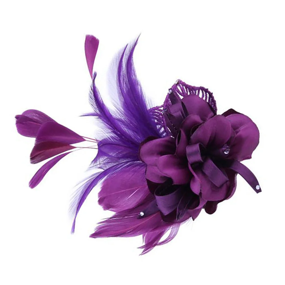 

1Pcs Cloth Flower Brooch Hair Clip Elegant Breastpin for Women Girls Festival Party Gift Brooch