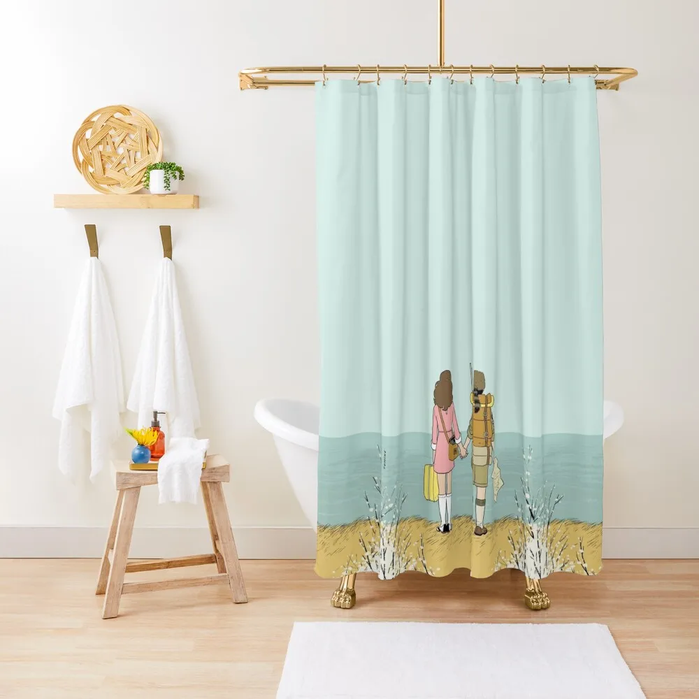 Wes Anderson Movie Shower Curtain Shower For Bathrooms For The Bathroom Waterproof Fabric Shower Curtain