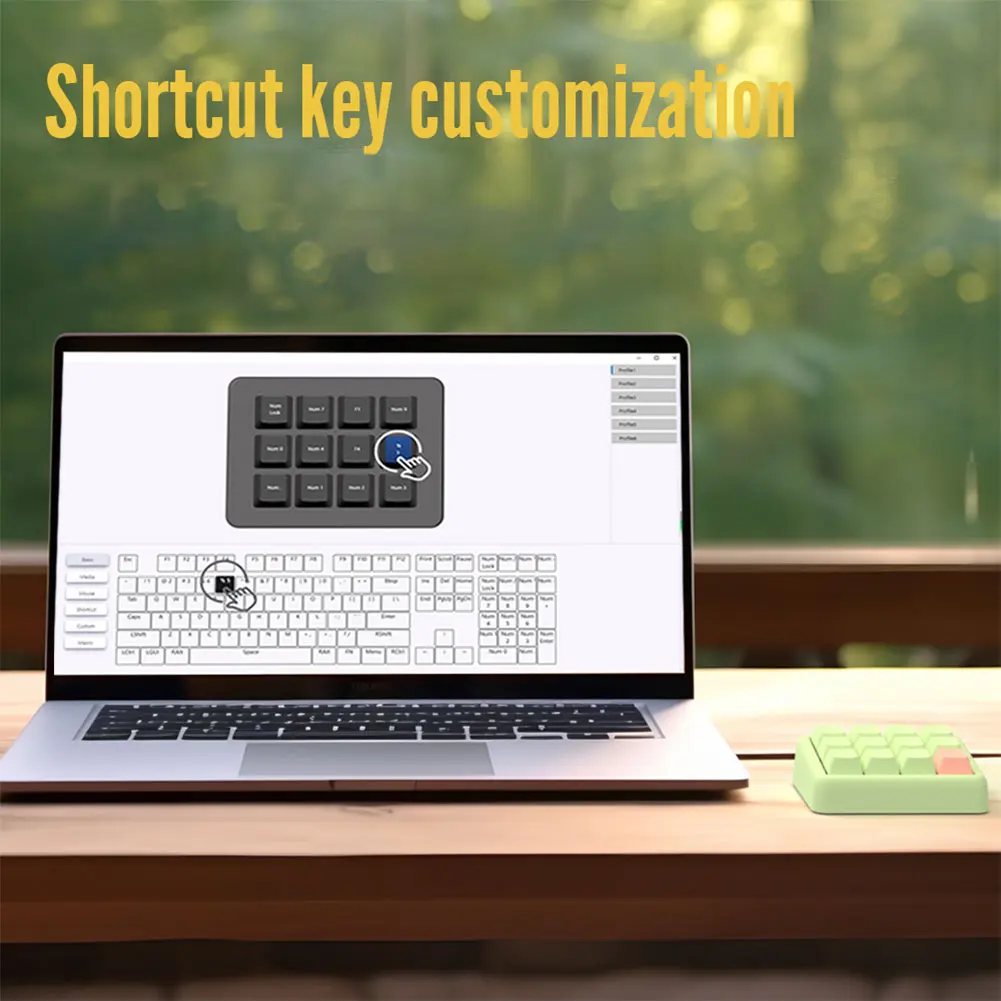 

12 Keys Mechanical Keyboard Wired Programmable USB Keyboard Mini Hot Swappable Keyboard for Working and Gaming