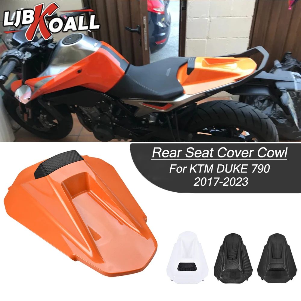 Rear Passenger Seat Cowl Fairing Set, Cauda Assentos Tampa, Acessórios Da Motocicleta, Plástico ABS, Solo Pillion, KTM Duke 790 2017-2023