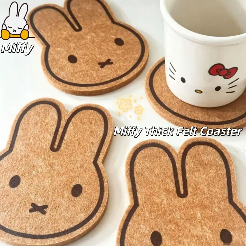 Sous-verres en feutre épais, résistants à la chaleur, design minimaliste, tapis pour tasses à café, protège des brûlures, sous-verre isolant pour boissons, idéal pour la maison, la cuisine et la vaisselle.