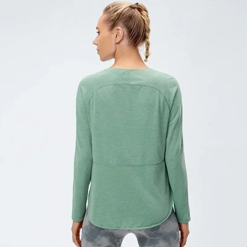 Lemon Yoga Long Sleeve Top Women Fitness Shirt Womens Clothing Top Breathable Outdoor Jogging Workout Blouses Sportswear T-shirt