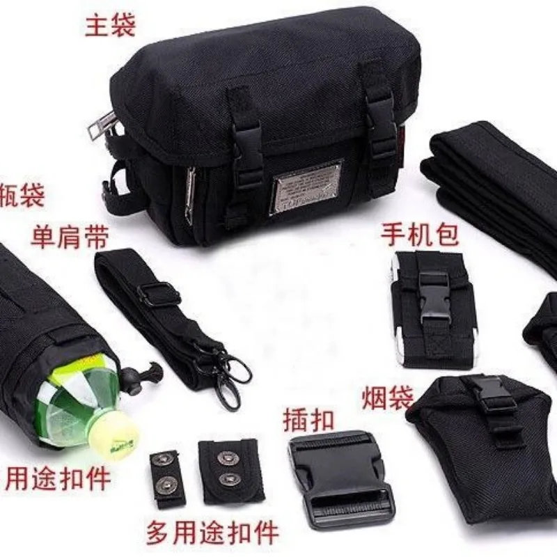 متعددة الوظائف انفصال الثور القماش الرياضة في الهواء الطلق السفر الرجال حقيبة الخصر عادية مزيج Pa العصرية الشارع Sle