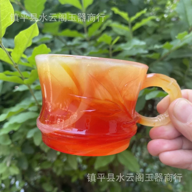 

Агатовая нефритовая чашка Имитация нефритовой чашки для чая Зеленый нефритовый цвет Чашка для чая Бокал для вина Бокал для пива Распродажа Подарочный чайный сервиз Пиво