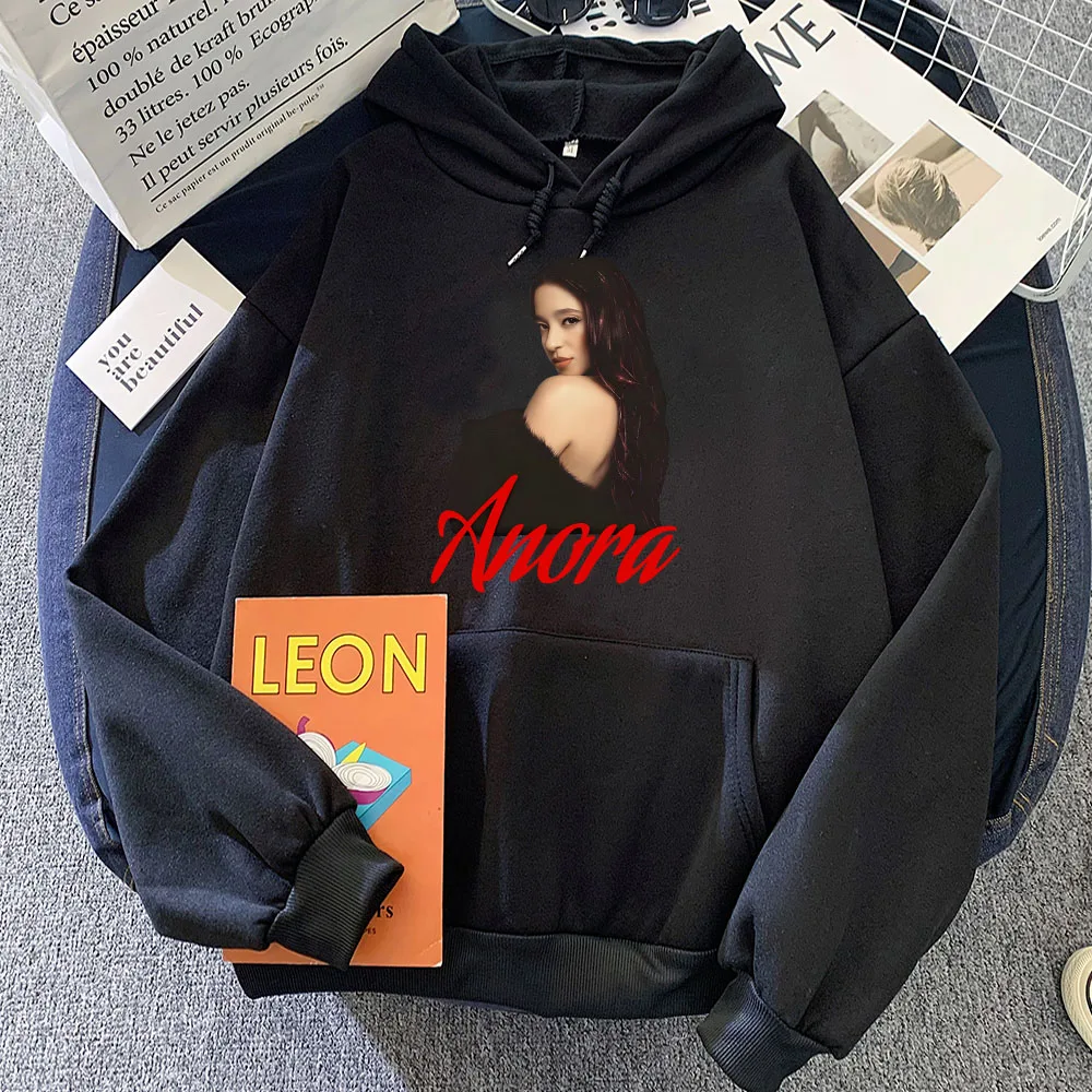 

Romantic and Comedy Movie Anora Hoodies Long Sleeve Casual Women/Men Sweatshirts Hooded Winter Fleece Comfortable Pullovers Girl