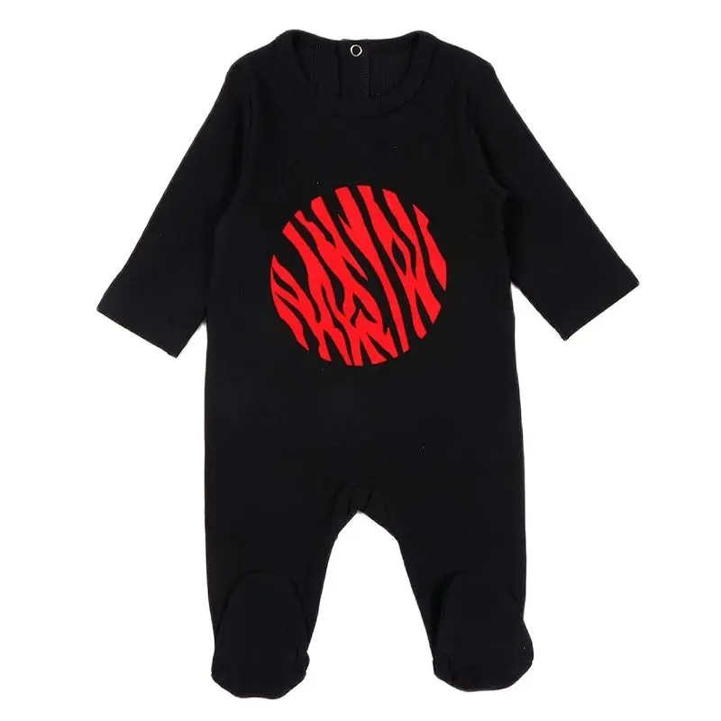 Baby romper pyjamas kids clothes long sleeves children clothing heart star baby overalls Ribbed boy girls clothes footies romper