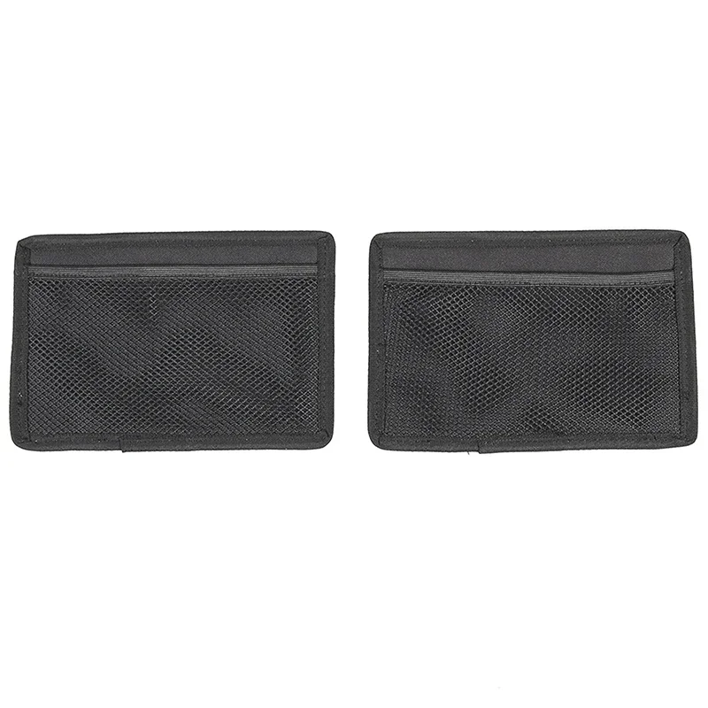 For Fiat 500 2021+ Oxford cloth black car center control gearbox side hanging bag storage bag car interior accessories 2PCS