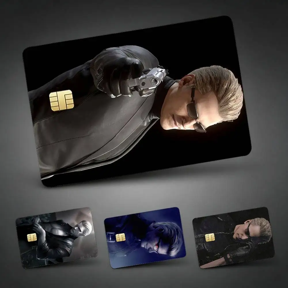 A-Albert W-Wesker Classic Credit Card Skin Stickers For VISA Bank Bus Metro Access Card Protective Film Cover Sticker