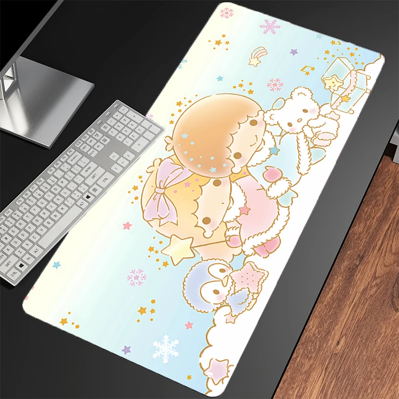 لوحة ماوس Little Twin Star Large XXL Gamers Decoracion Gamer Desk Mat Mousepad ملحقات ألعاب الكمبيوتر المحمول سجادة لوحة المفاتيح Varmilo #5