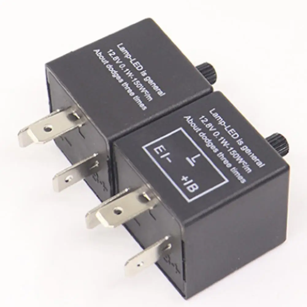 1Pc 12V 3 Pin LED Adjustable Flasher Relay Turn Signal Indicator Motorbike Fix Motorcycle Flasher Moto Accessories 0.1W-150W