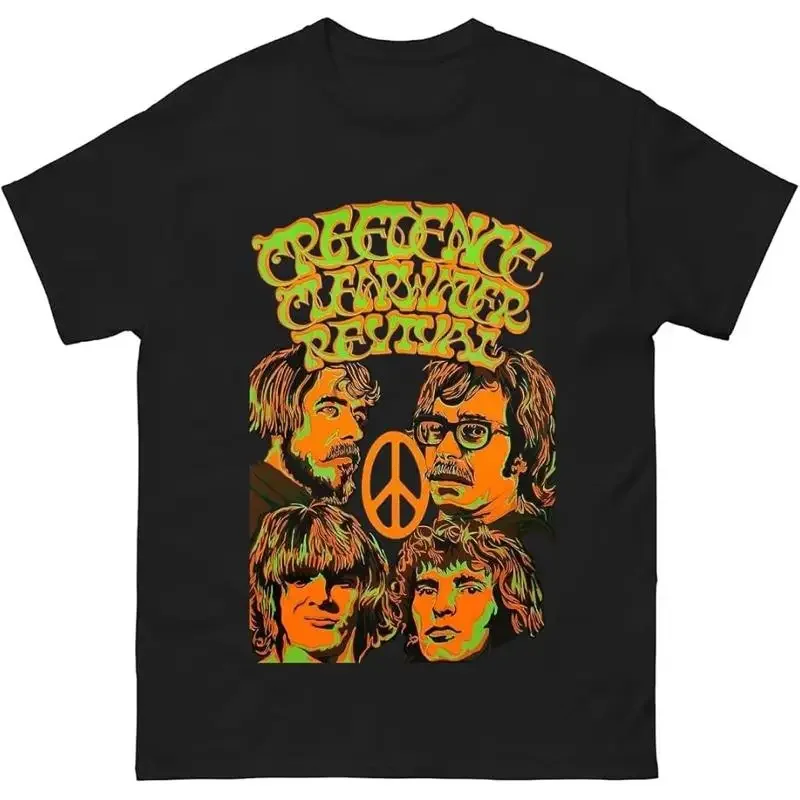 Creedence Clearwater Revival Band Members Black T Shirt NI818