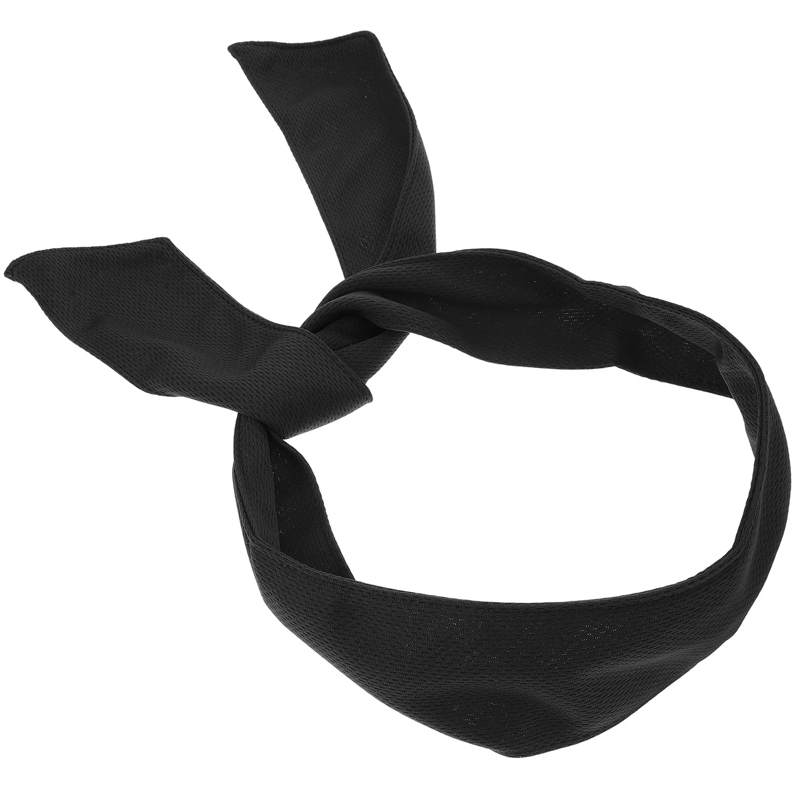 

6Pcs Adjustable Elastic Sweat Wicking Headbands Ninja Karate Head Tie Hair Bands Sports Running Workout Black