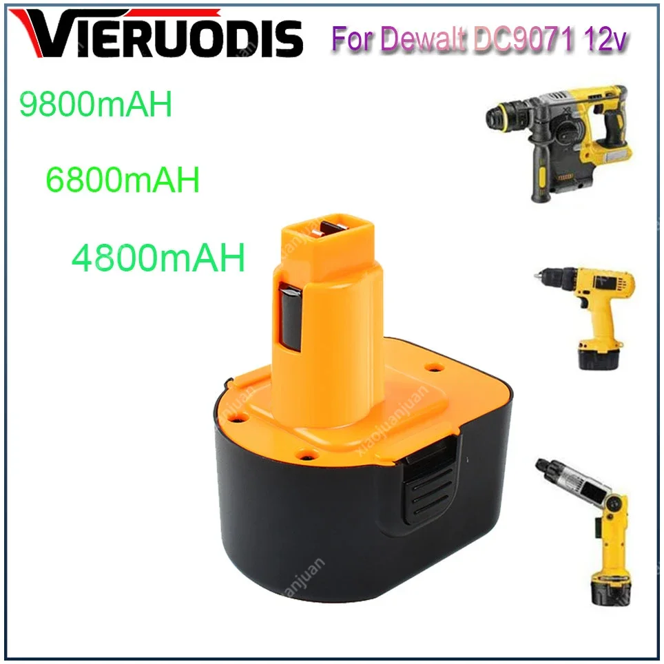 

12V 4800mAh Tool Battery for Dewalt DE9074 DC9071 DE9037 DE9071 DE9075 DW9071 DW9072 DW9074 DC727 DC756 DC980 DC981 DW0