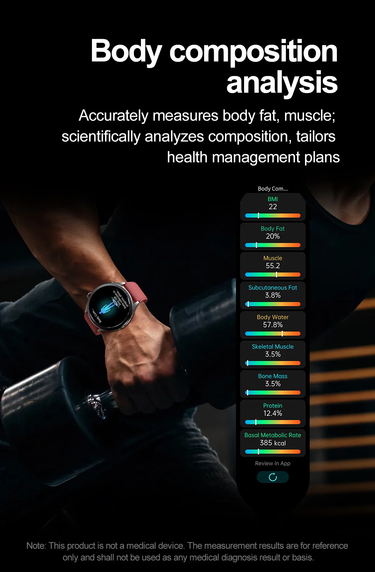 2026 Neue Körperfettanalyse Gesundheits-Smartwatch EKG+PPG Harnsäure Blutdruck Blutsauerstoff Uhr Anruf-Smartwatch für Männer Frauen – Detail 16
