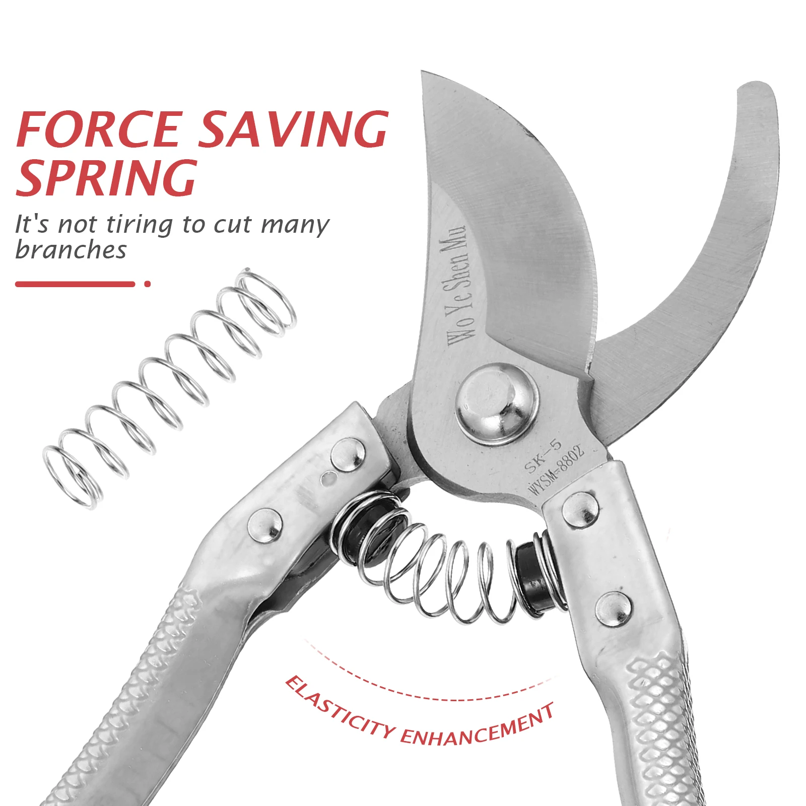 

Stainless Steel Pruning Shears Heavy Duty Gardening Tool Professional Branch Trimmer Tree Trimming Scissors Durable Garden Hand
