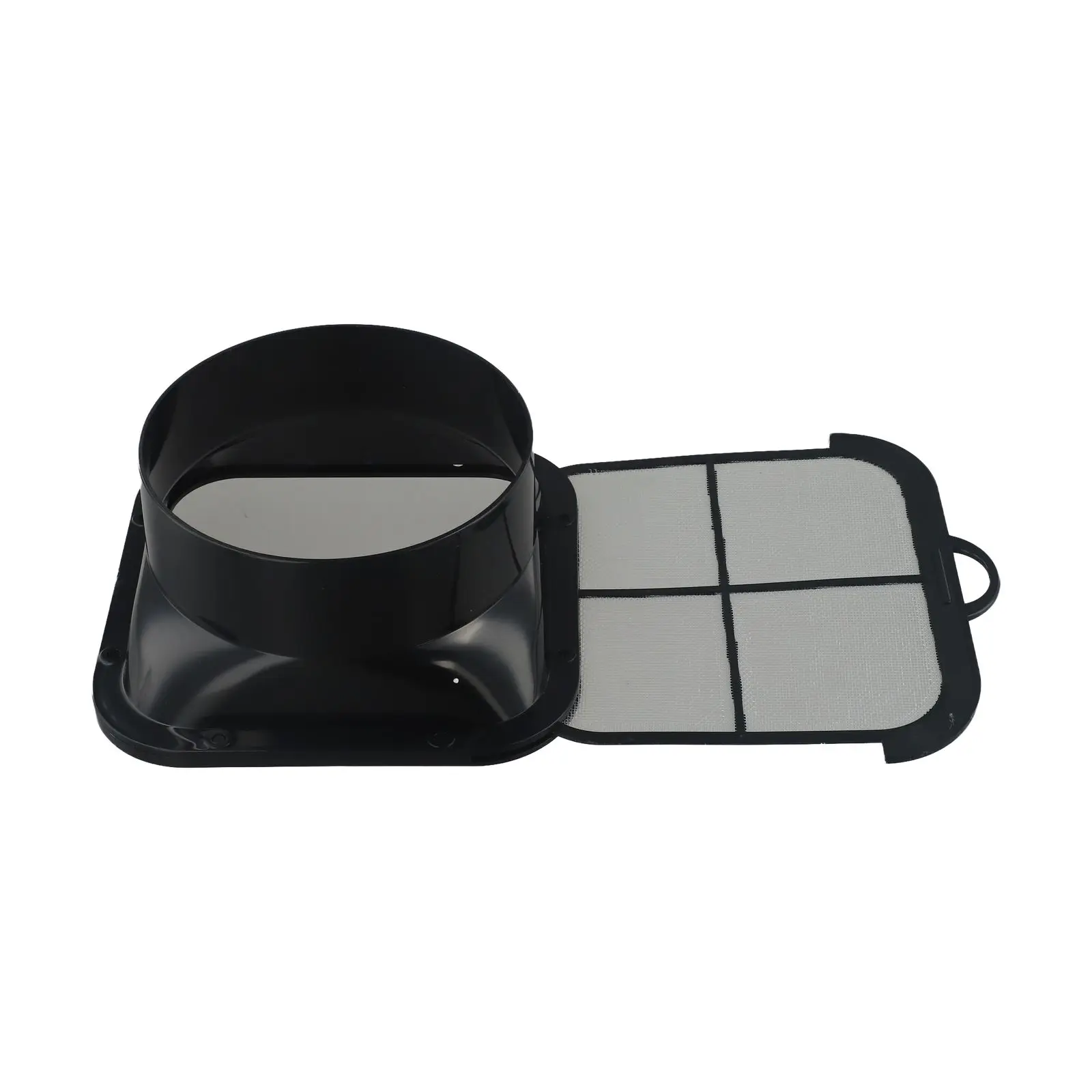 Hose Connector ABS Flange Duct Fan For Home Ventilation Enhanced Indoor Air Quality Filter Included Long-lasting ABS