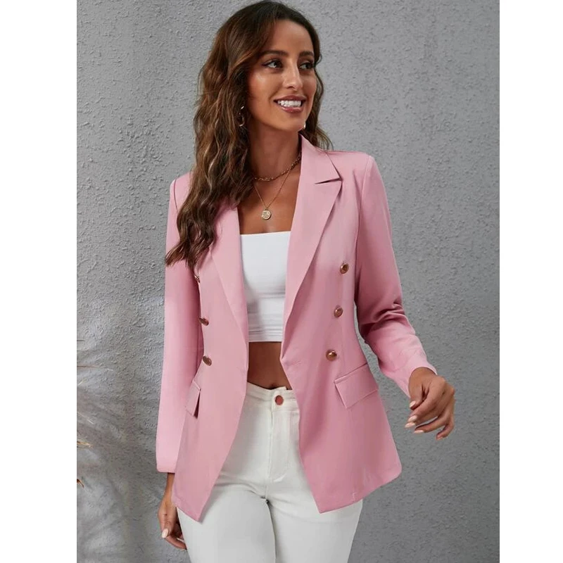 Women's Blazer Fashion Burgundy Coat Professional Women Suit Clothes Workwear