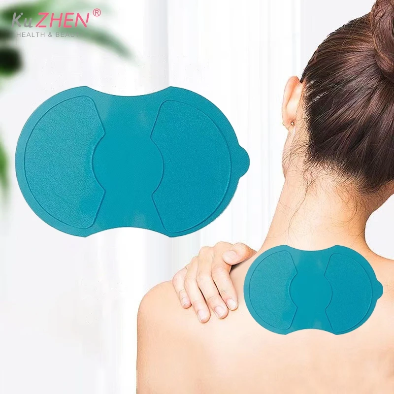 

10Pc Fitness Gel Pad Gel PadFor EMS Neck Massager Gourd Shaped Replaceable Muscle Massager Sticker Gel Muscle Stimulator Sticker