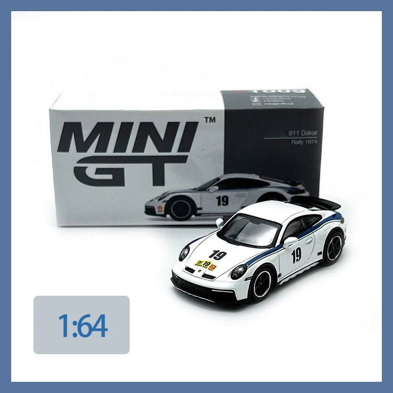 

MINIGT масштаб 1:64 911 Дака 1974, имитация модели автомобиля из сплава, орнамент, сувенир, коллекция, подарок для хобби