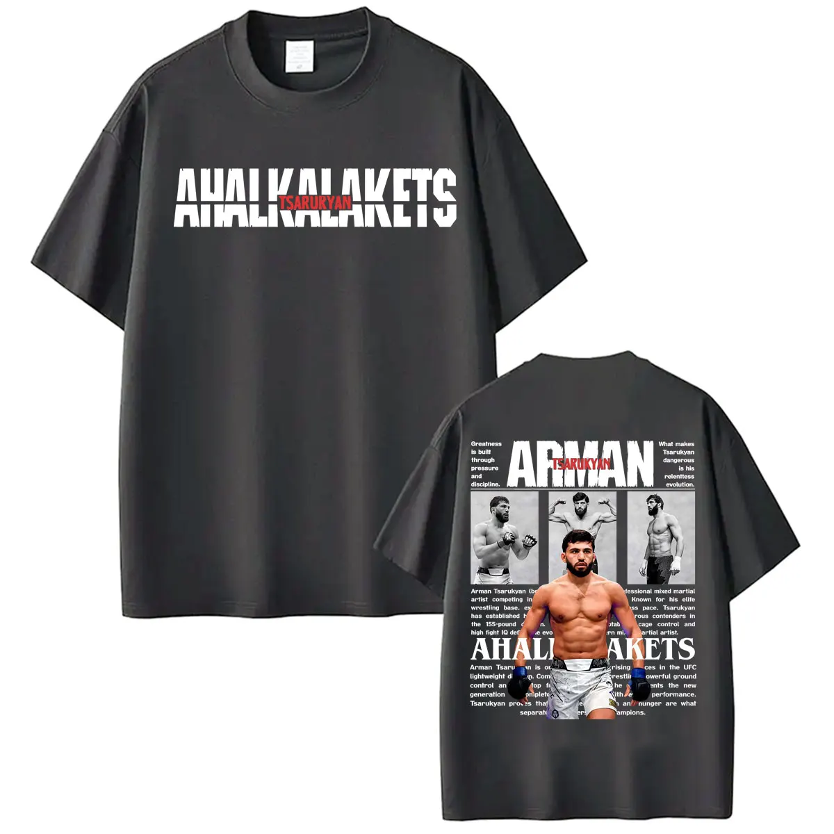 Limitiertes Arman Tsarukyan Violence Aesthetic Grafik-T-Shirt für Männer und Frauen, modisches klassisches Gothic-T-Shirt, lässiges, lockeres Baumwoll-T-Shirt – Detail 4