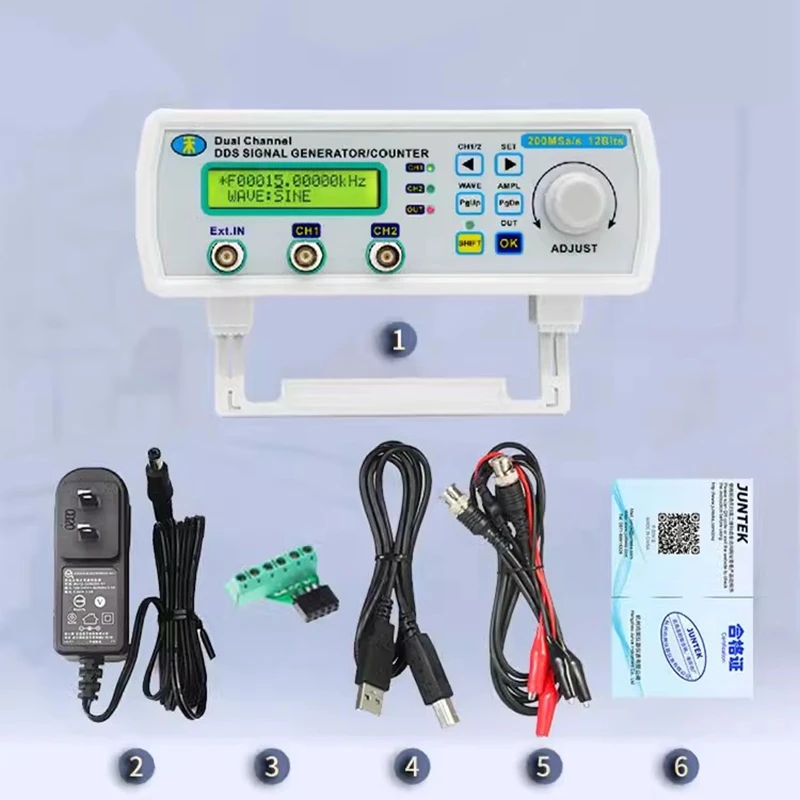 totalmente cnc dds dual channel funcao gerador de fonte de sinal arbitrario contagem de frequencia 6mhz25mhz mhs5200a 01