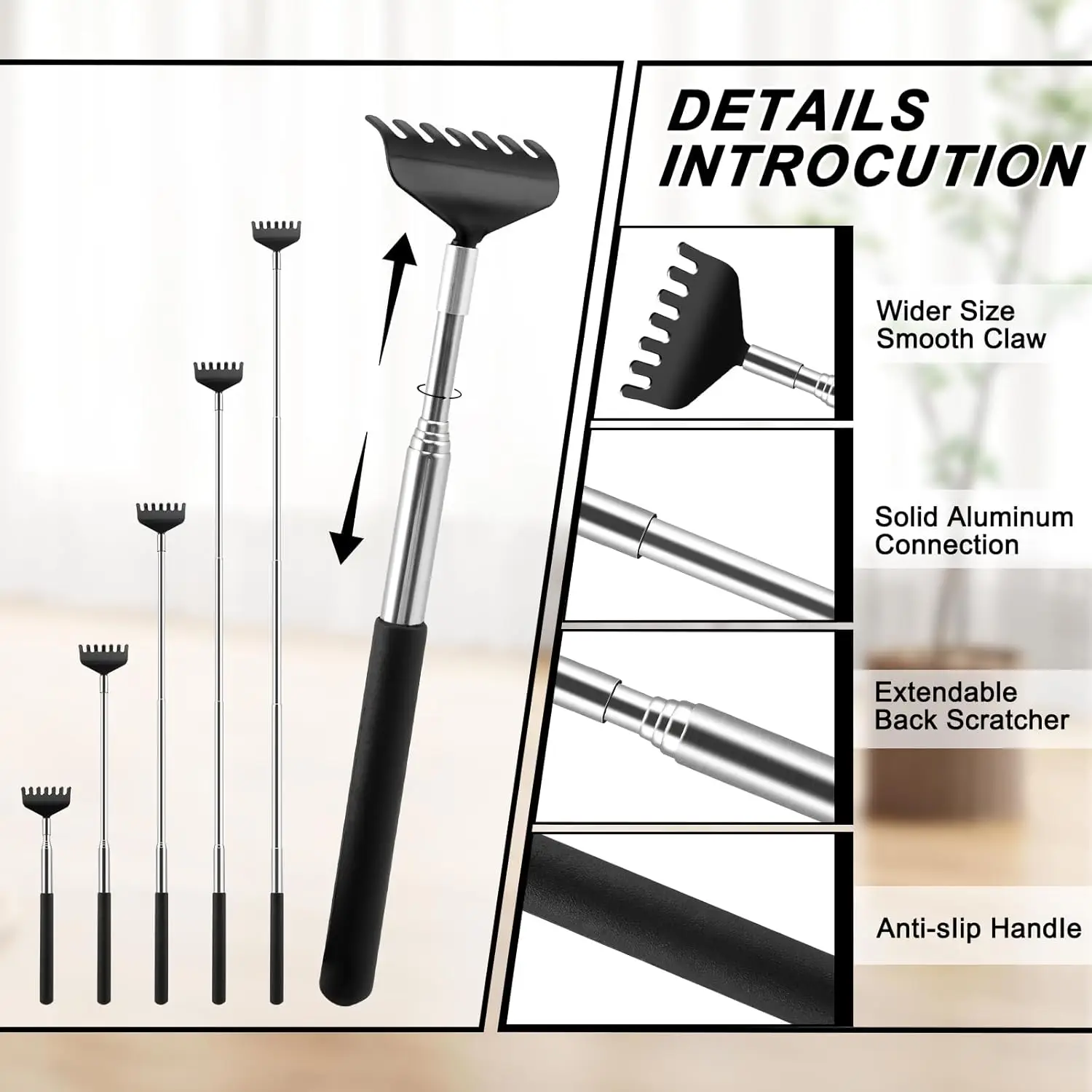 6 عبوات من حشو تخزين الخدش الخلفي، هدايا الفيل الأبيض للبالغين، جوائز الألعاب، أداة تدليك الظهر القابلة للتمديد، هدايا فكرة