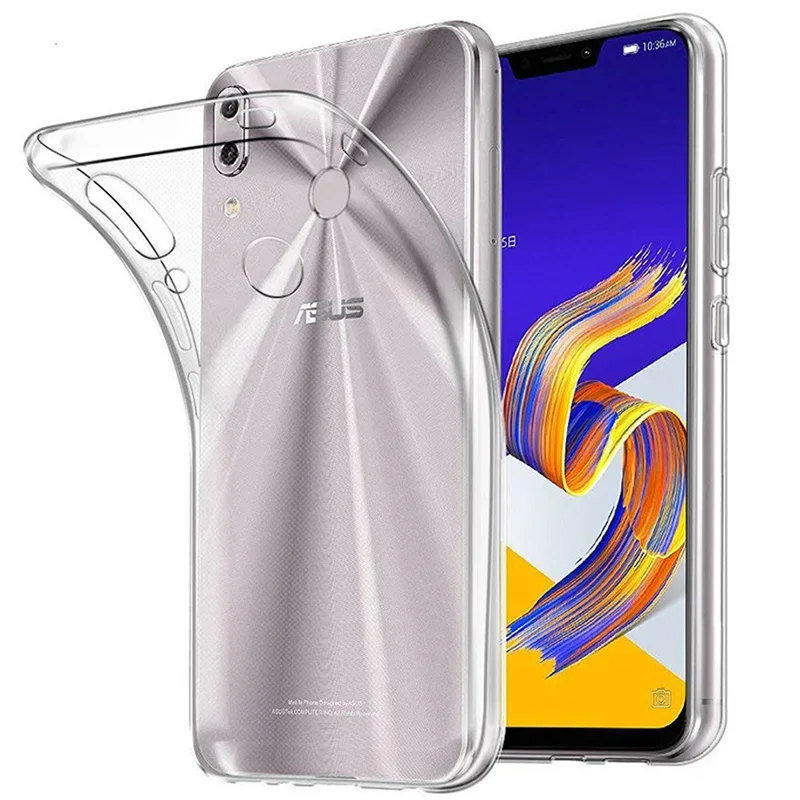 Original clear TPU cases for Asus ZenFone 5 Z zs620kl ze620kl ZB663KL soft silicone full cover phone back fundas transparent gel