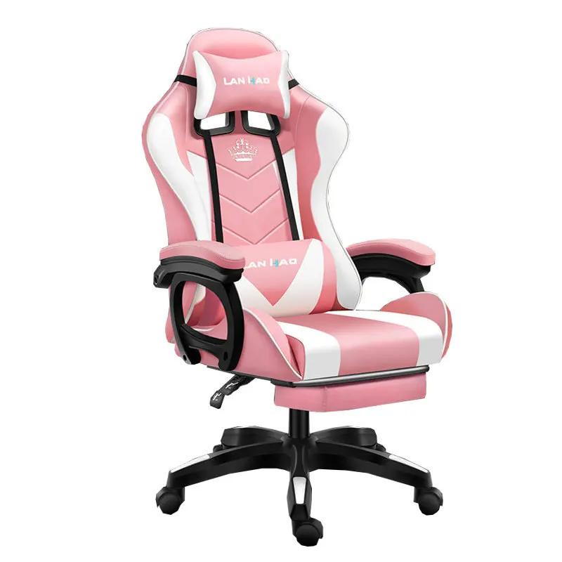 

Height adjustable electronic sports swivel chair computer racing game chair