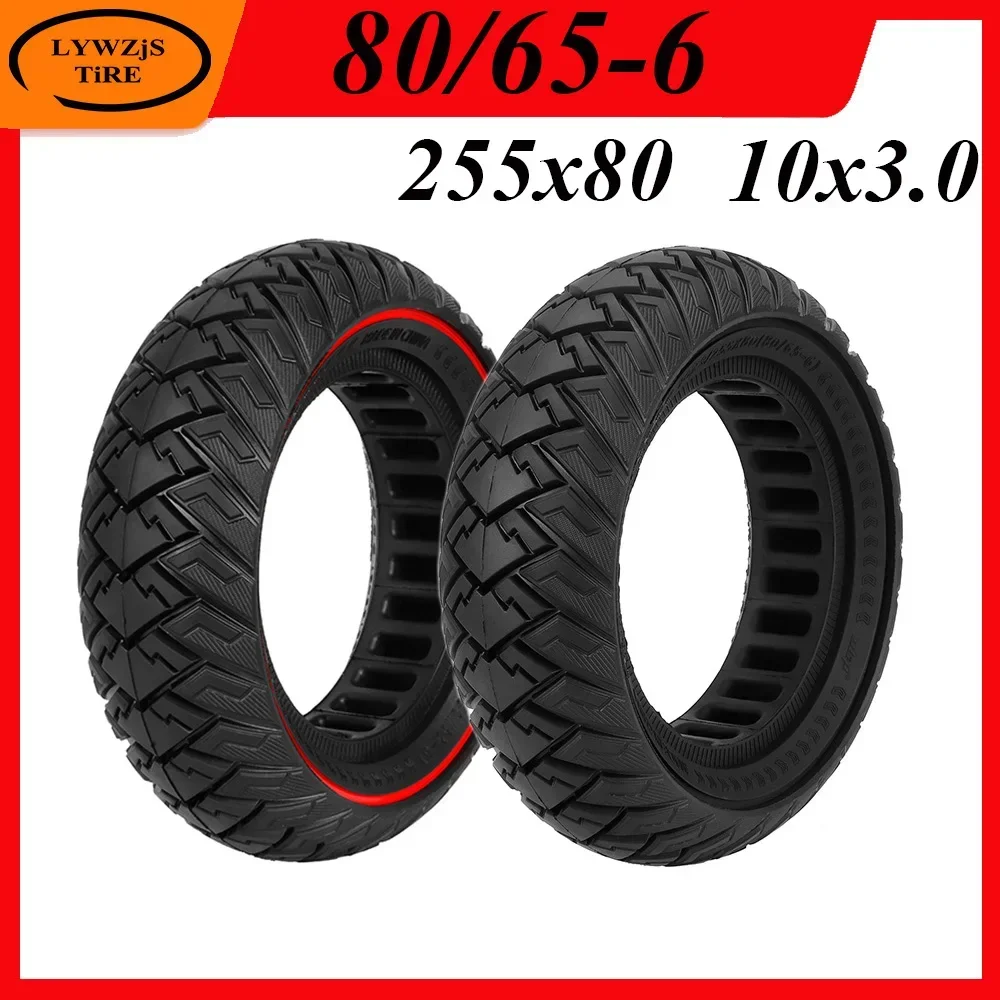 

10x3.0 Solid Tyre 255x80 80/65-6 Off-road Shock-absorbing Tire for VSETT10+/Zero 10X/Kugoo M4 Pro Electric Scooter Parts