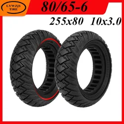 10x3.0 Solid Tyre 255x80 80/65-6 Off-road Shock-absorbing Tire for VSETT10+/Zero 10X/Kugoo M4 Pro Electric Scooter Parts