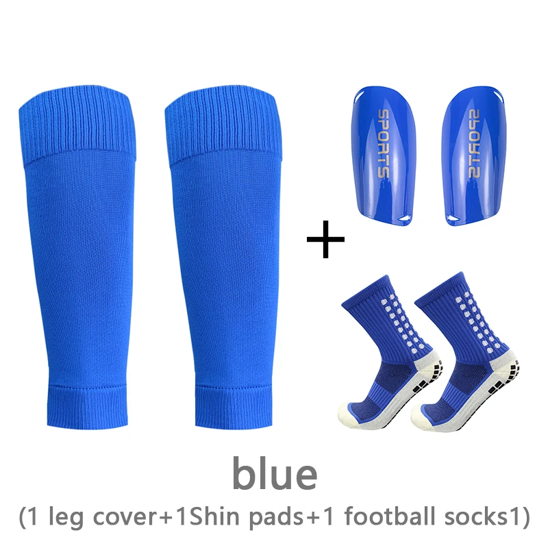 1 set of high elastic football leggings adult youth sports leggings outdoor protective equipment non-slip soccer socks