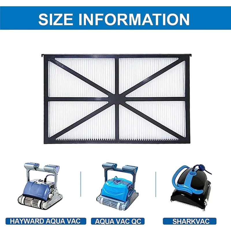 A01V-Fit لـ Hayward Robotic Aquavac Tigershark Sharkvac Maytronics RCX70101 RCX70101PAK2 خرطوشة فلتر منظف حمام السباحة