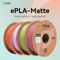 eSUN PLA Matte 3D Printer Filament 1.75mm Dimensional +/- 0.03mm 1KG (2.2 LBS) Spool 3D Printing Material For 3D Printers