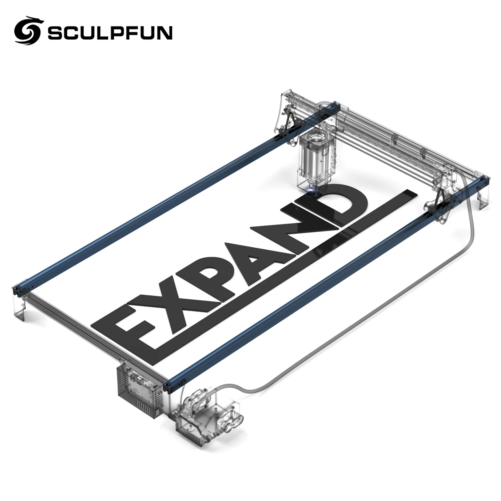 Engraving Area Expansion Kit for S30/S30 Pro Engraving Machine Y-axis Extension Kit to 935x400mm Aluminum Shaft Directly Install