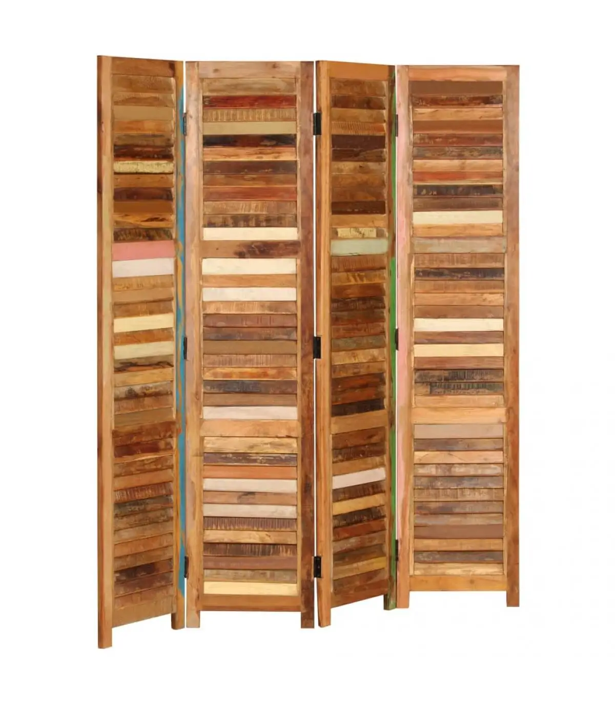 170 cm recycled solid wood screen room dividers