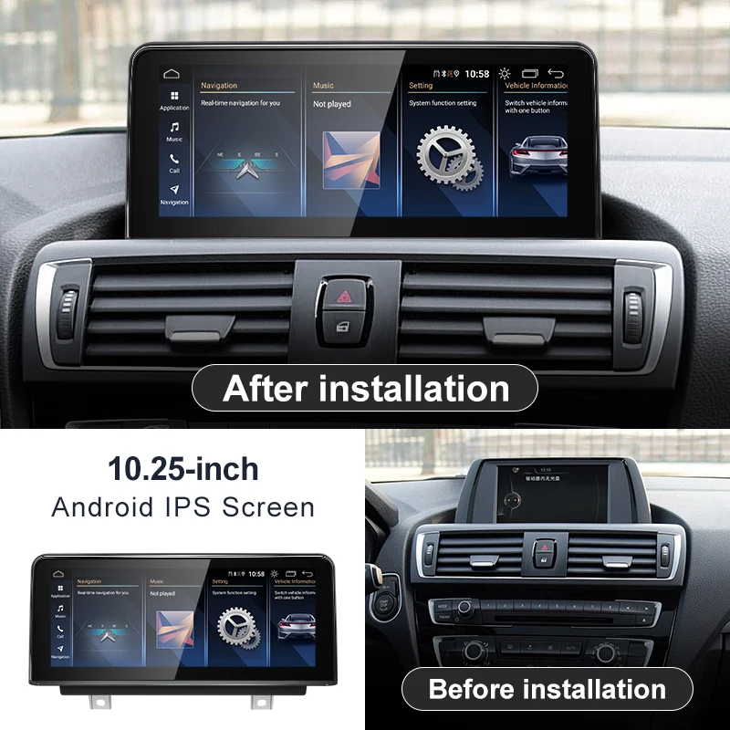 NEW ID8 Qualcomm665 8Core Android14 10.25inch  F20 F21 Car Video Player Multimedia Screen Carplay Radio