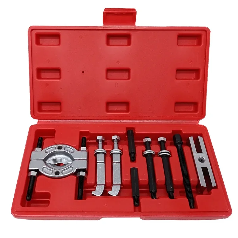 

Car Repair Tool 9pcs Portable Bearing Splitter Separator Puller Kit High Strength Metal Bearing Removal Tool Set with Box