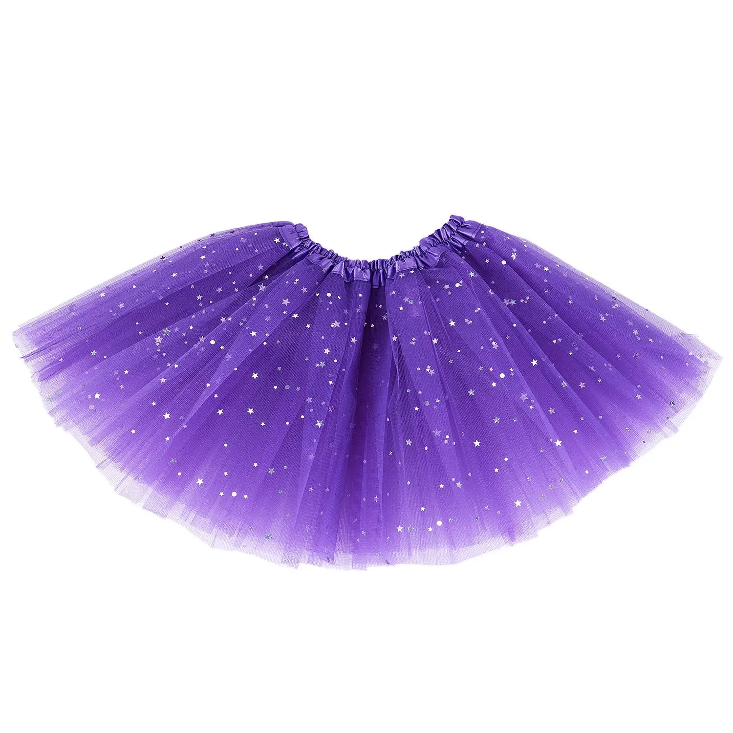 

Smart Baby Girl Clothes Stars Sequins Petticoat Ballet Dance Fluffy Tutu Skirt Purple