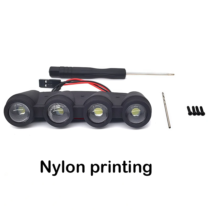 1/10 RC LED Front Spotlight Hood Light for Hyper Go MJXRC 10303 C3 Remote Control Car Off-road High Speed RC Cars Truck