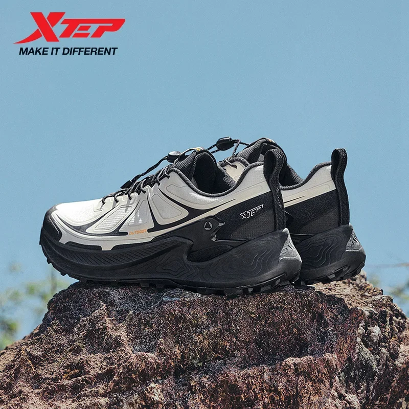 

Мужская походная обувь Xtep, лето 2024, противоскользящие, износостойкие, амортизирующие, легкие уличные кроссовки 875319170005